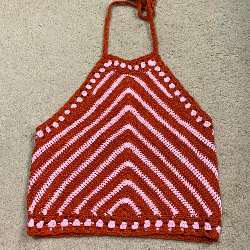 Knit halter top